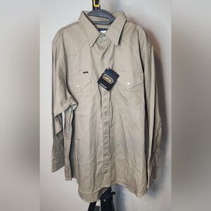 Heavy-Duty Welding Shirt | Non-FR Khaki | LAPCO XL